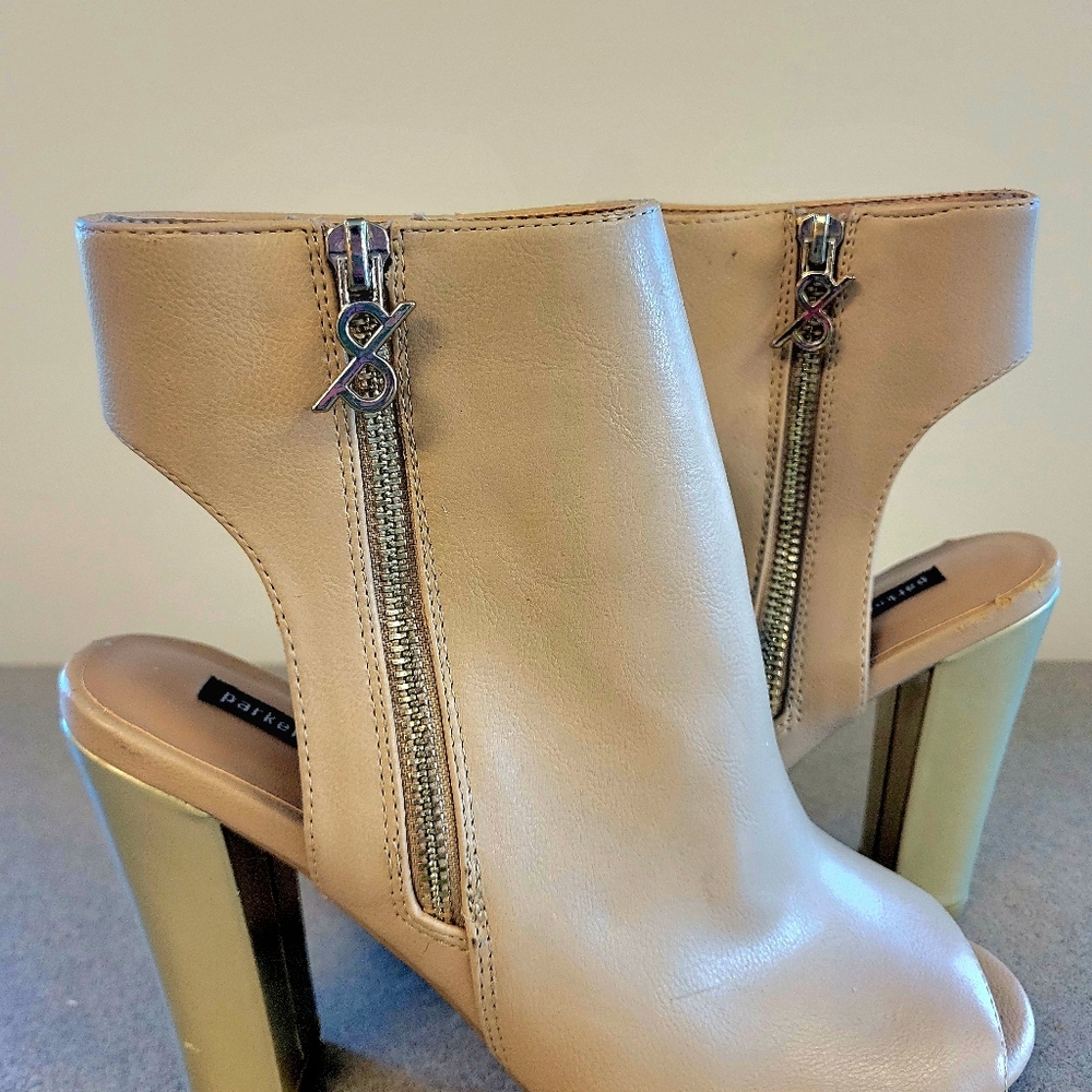 Parker And Sky Cream Open Toe Boots - Picture 10 of 10